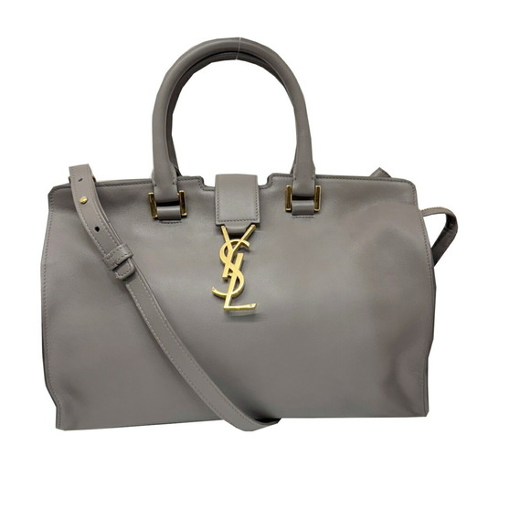 SAINT LAURENT Gray Shoulder Bag - Picture 1 of 16